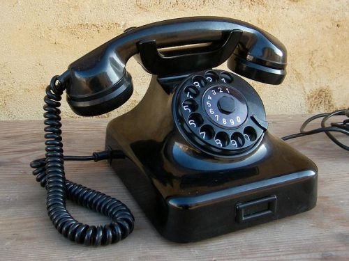 telefono antiguo siemens de baquelita anos 50