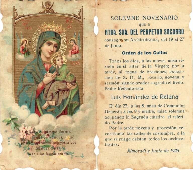 novenario perpetuo socorro 1926