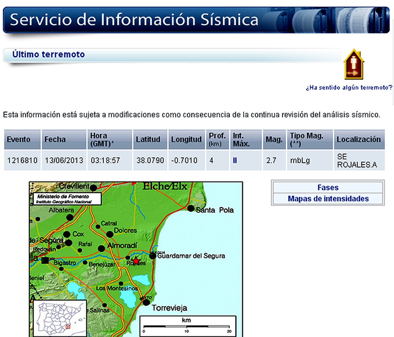 terremoto en almoradi