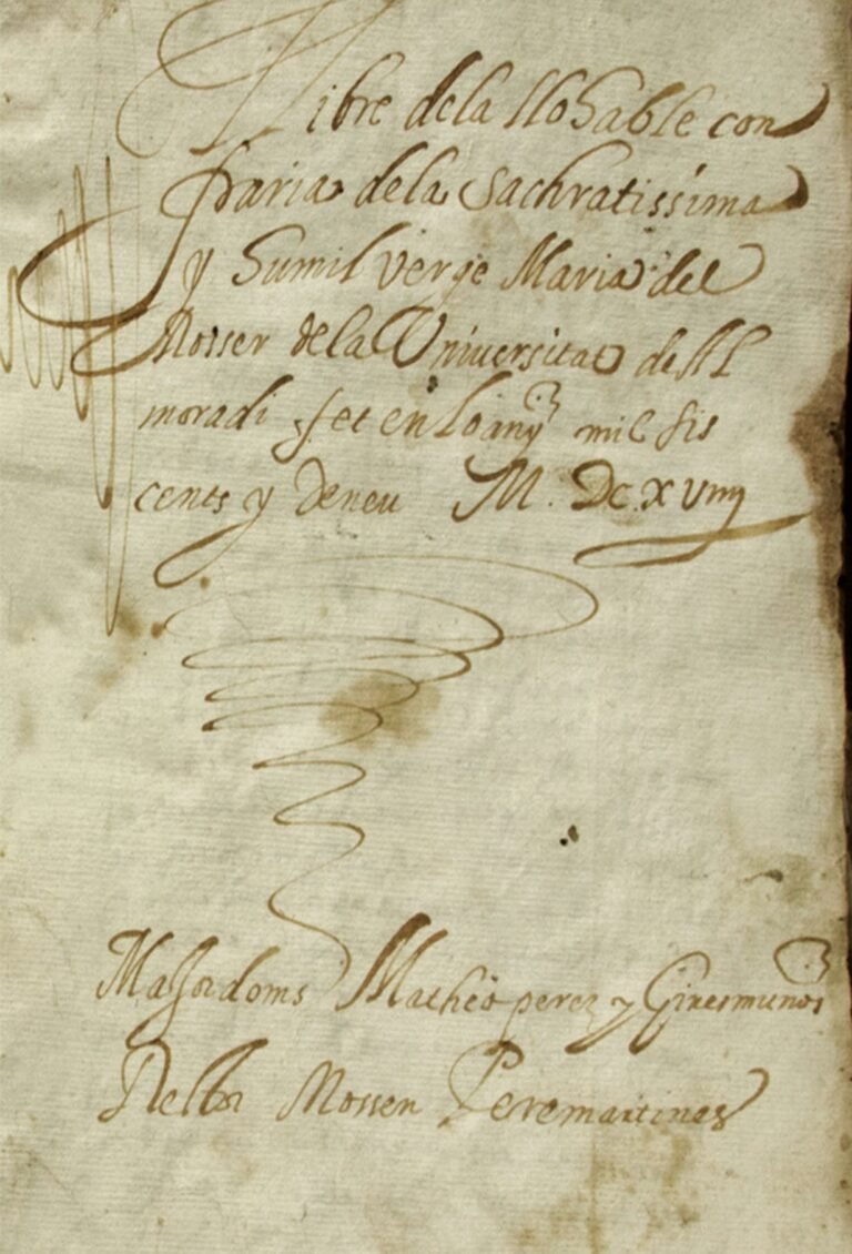 El uso del valenciano en #ALMORADÍ ano 1619