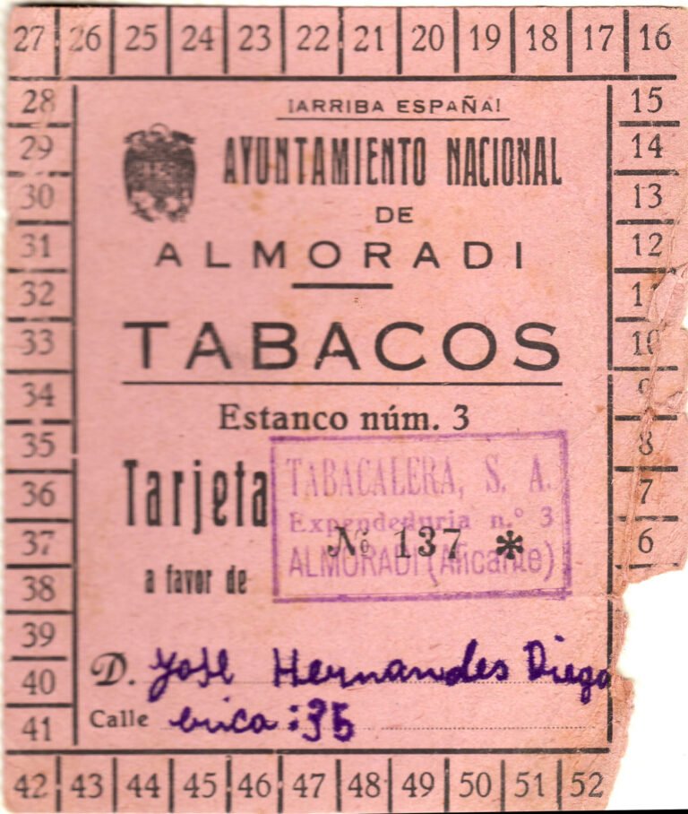La Tarjeta de Fumador en Almoradí tarjeta tabaco almoradi
