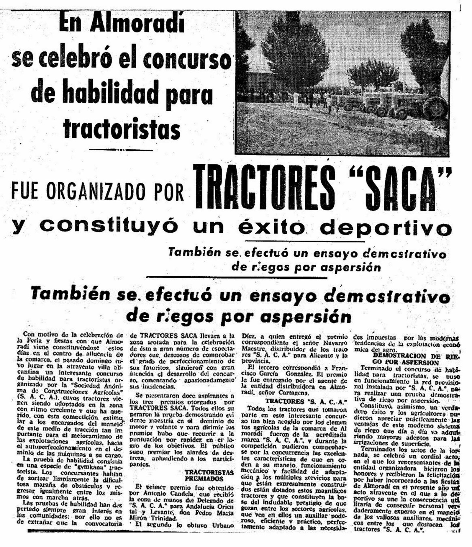 tractores saca