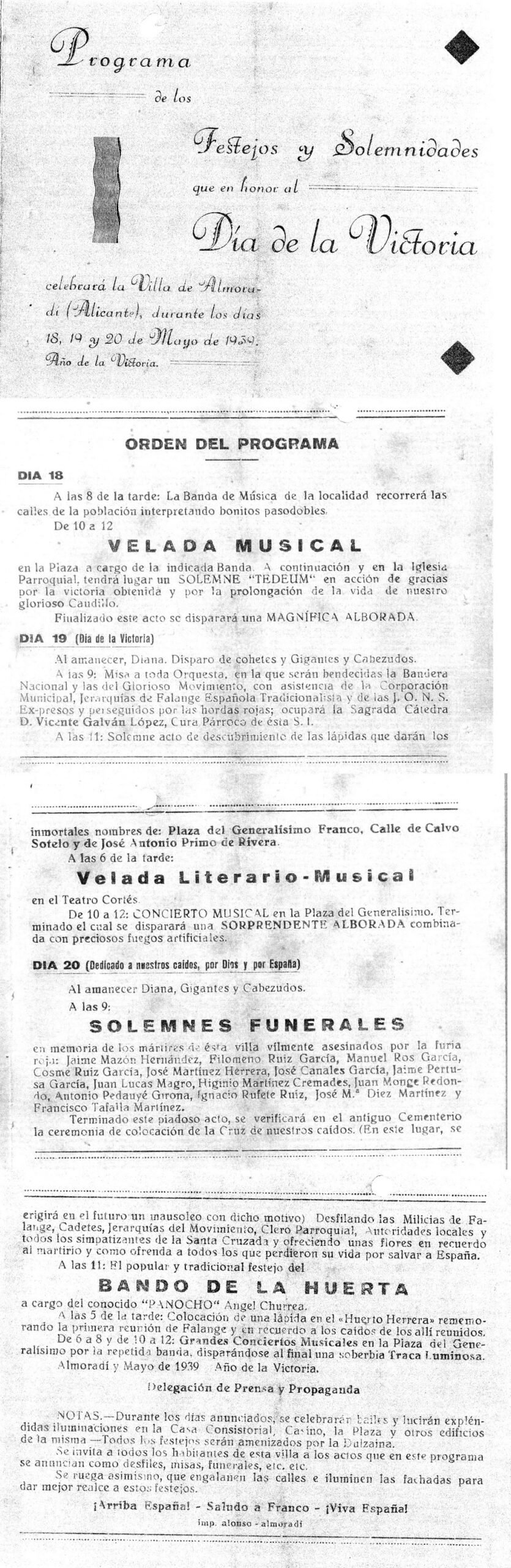 dia de la victoria almoradi