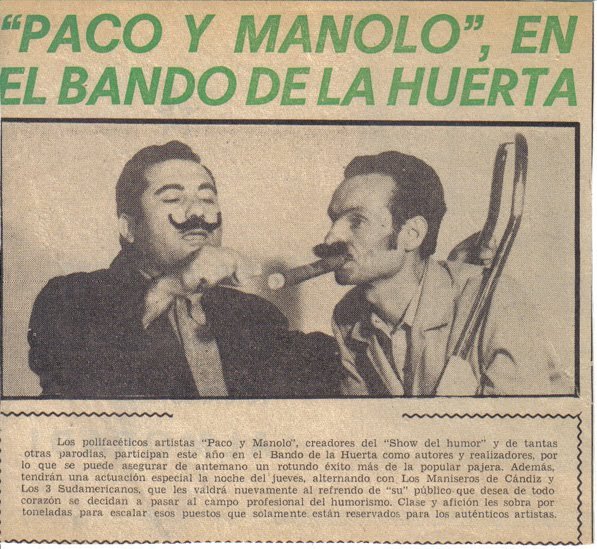 recorte periodico anunciando bando de la huerta